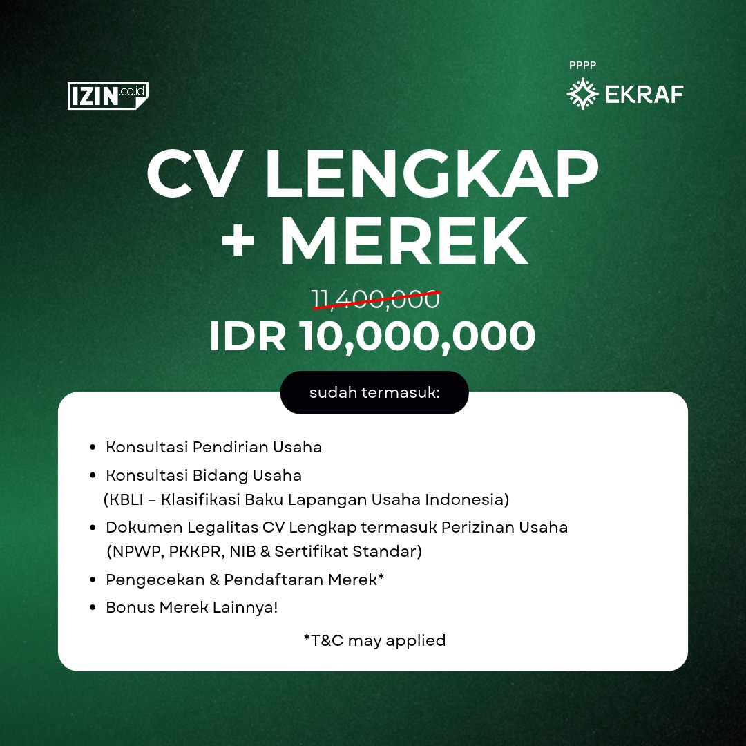 Bundling CV Lengkap + Merek IDR 10,000,000