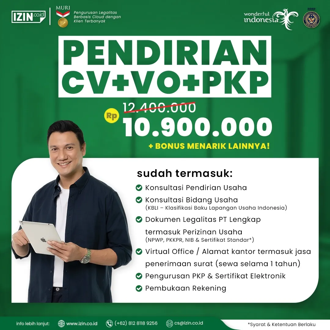 Pendirian CV PO PKP