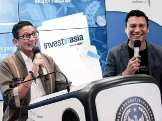 Menparekraf RI, Sandiaga Salahuddin Uno dan Chief Business Development Officer Izin.co.id, Christian Sugiono