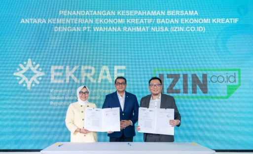IZIN.co.id Berkolaborasi dengan Kemenekraf RI Dorong Kemudahan Legalitas bagi Pelaku Usaha Kreatif